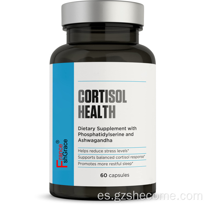 Cortisol Mejora el estado de ánimo, relajación Cápsulas de salud del cortisol